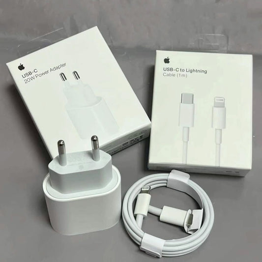 Cargador de iphone COMPLETO Carga rapida usb-c a lighting